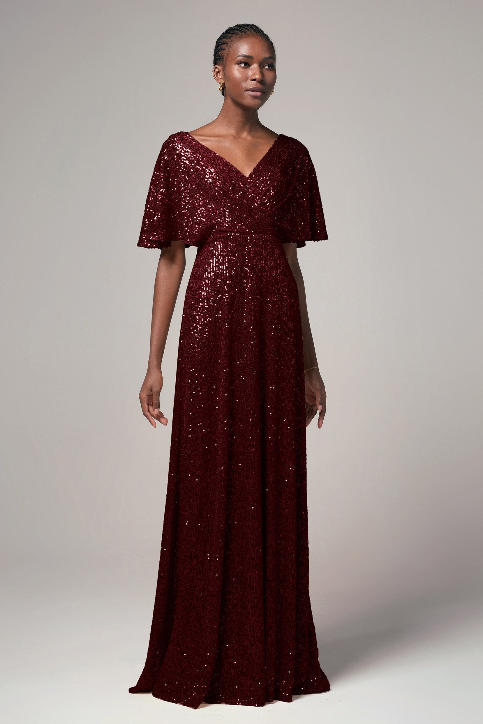 Sheath-Column Floor Length Sequined Dress CB0399