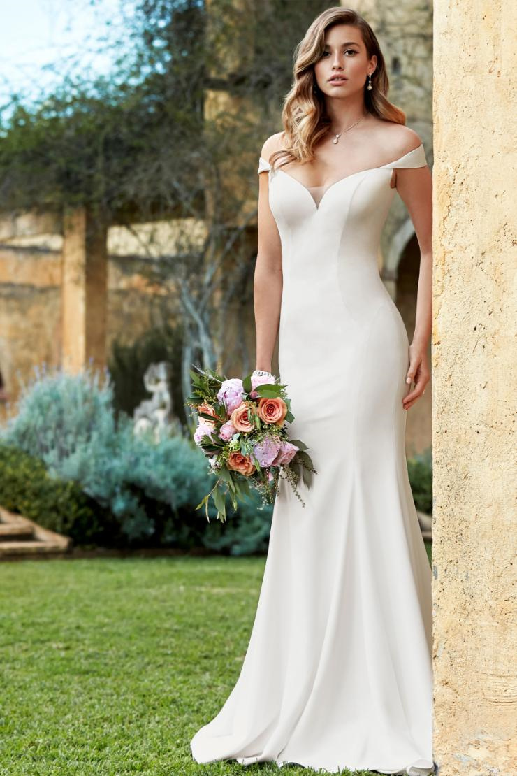 Elegant And Classic Off-Shoulder Wedding Dress #Y11961