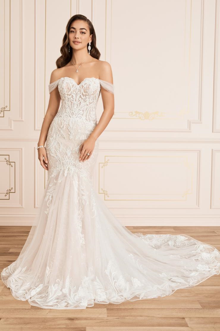 Ethereal Off The Shoulder Lace Wedding Gown #Y12033