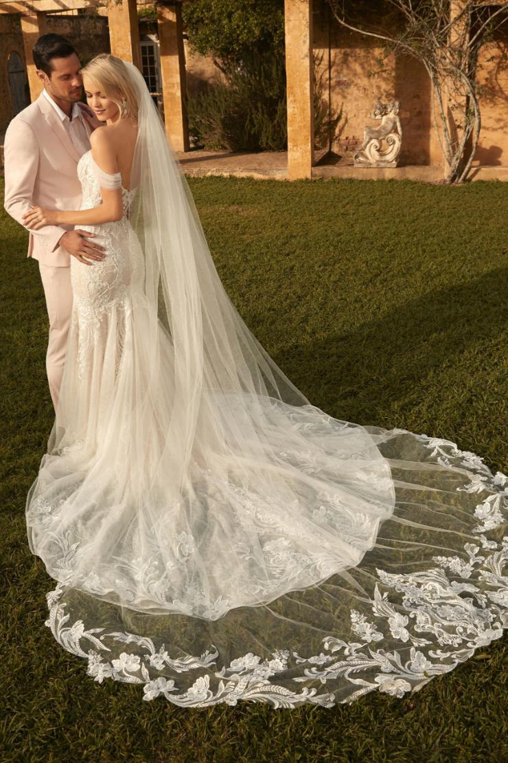 Ethereal Off The Shoulder Lace Wedding Gown #Y12033