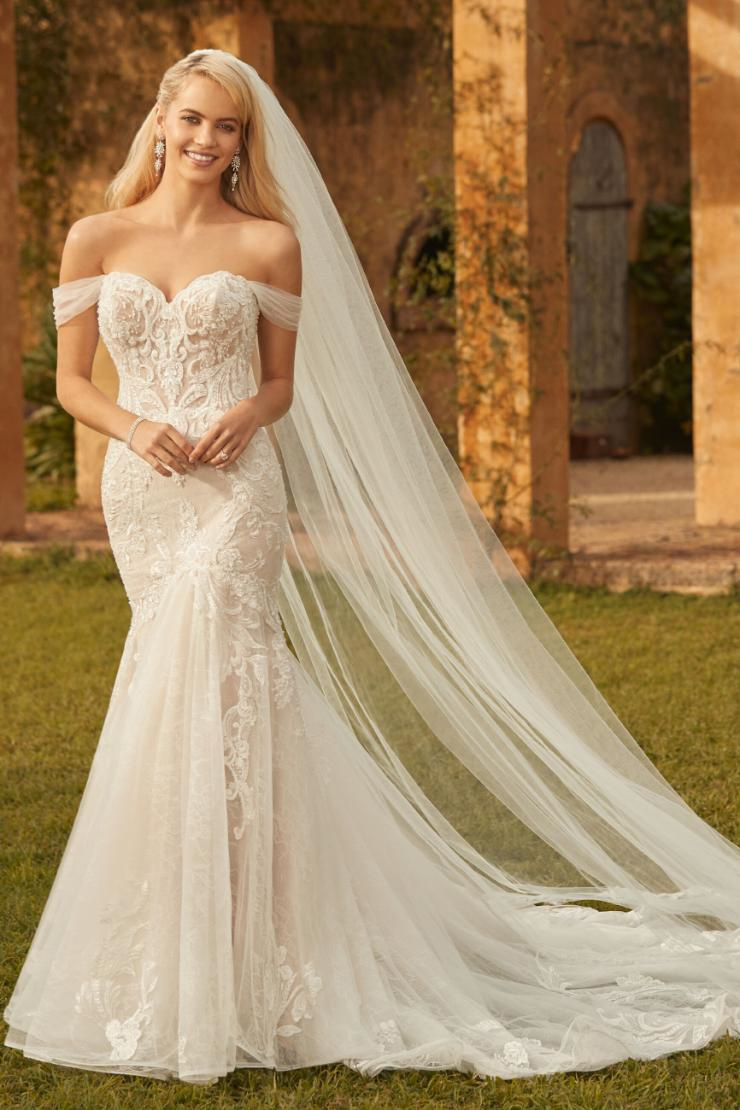 Ethereal Off The Shoulder Lace Wedding Gown #Y12033