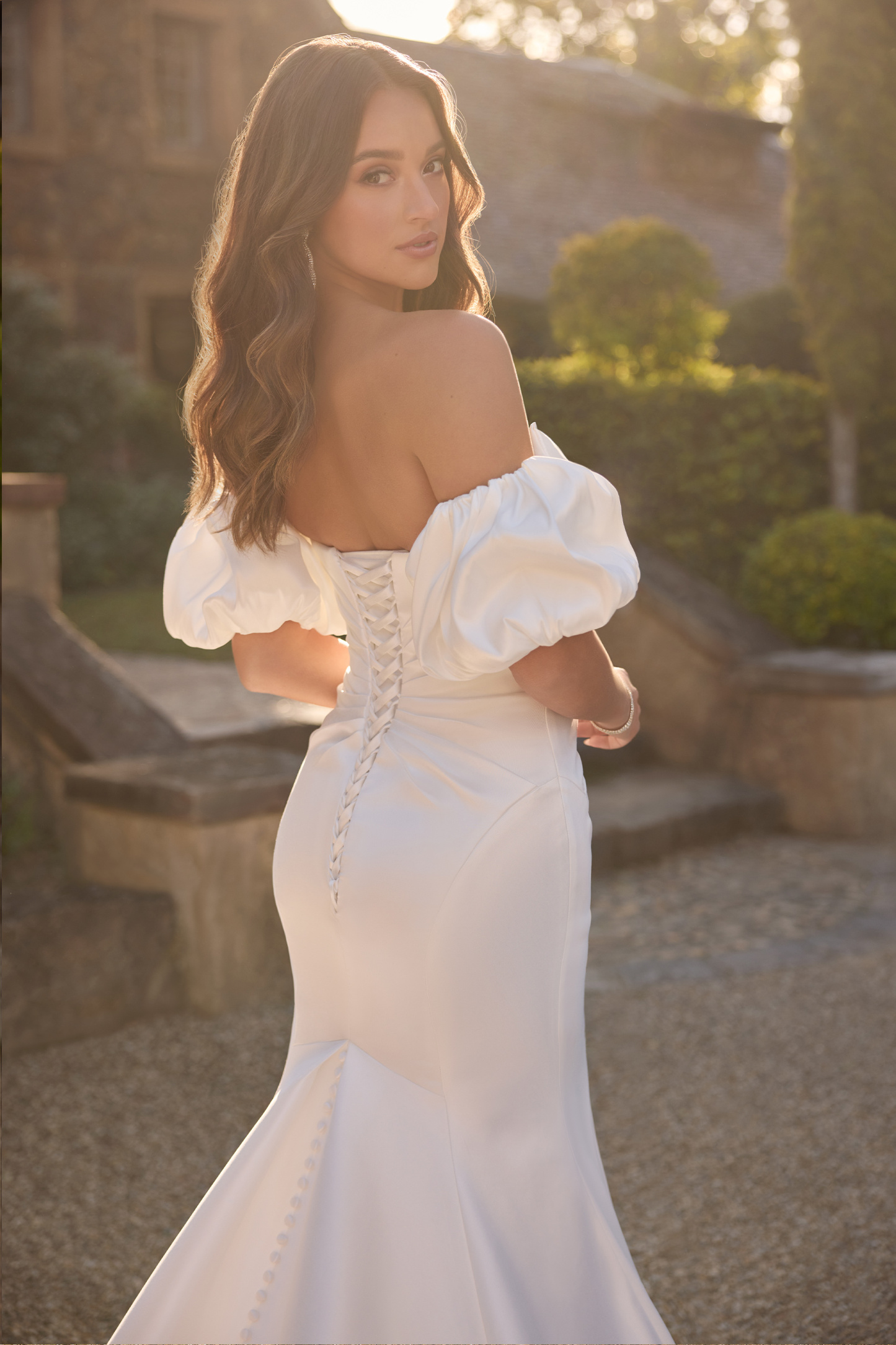 Mesmerizing Wedding Dress with Corset Back Nancy | Style Y3142