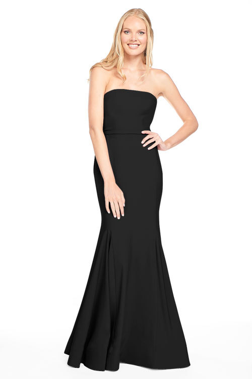 BARI JAY STYLE 2015 Strapless Stretch Crepe Gown