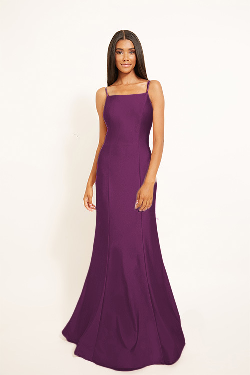 BARI JAY STYLE 2303 Mermaid Square Lux Stretch Bridesmaid Dress