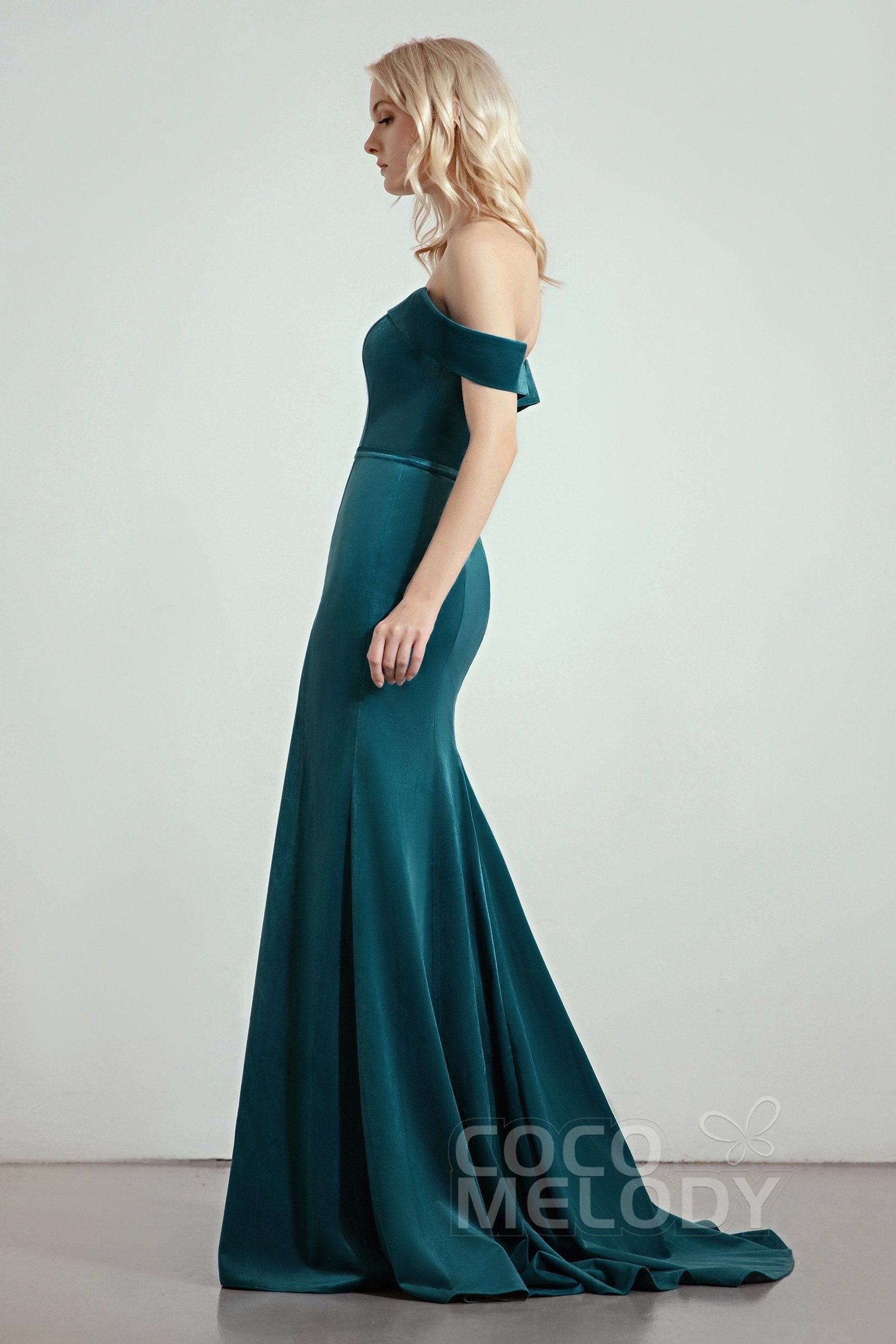 Trumpet-Mermaid Sweep-Brush Train Bridesmaid Dress Formal Dresses CB0271