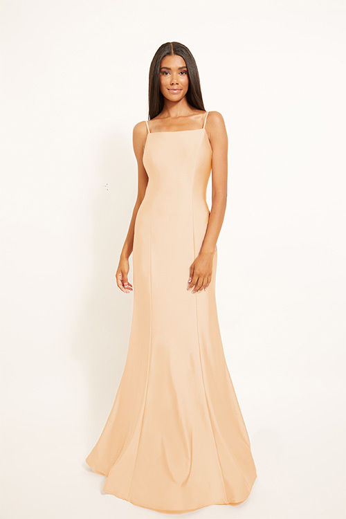 BARI JAY STYLE 2303 Mermaid Square Lux Stretch Bridesmaid Dress