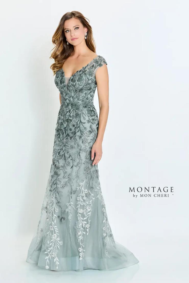 Elegant A-line Plunging V-Neck Tulle Mother of the Bride Dress #M522