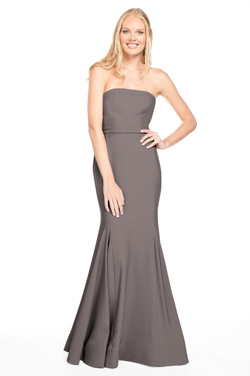 BARI JAY STYLE 2015 Strapless Stretch Crepe Gown