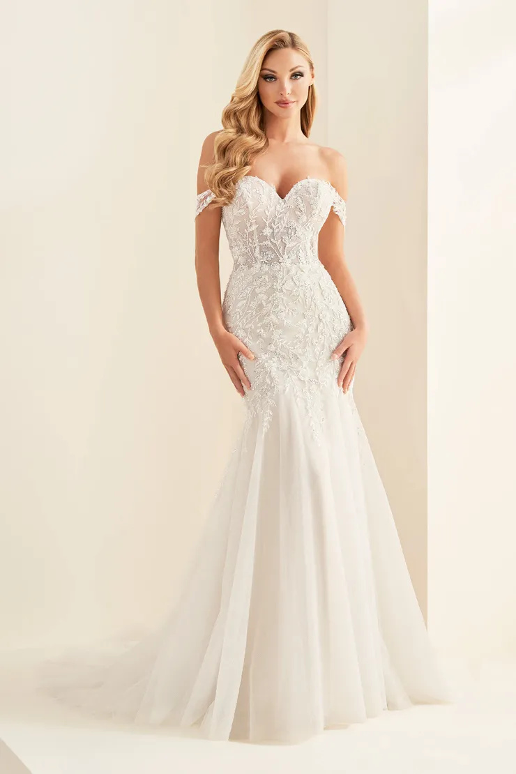 Sultry Mermaid Sweetheart Off-the-Shoulder Wedding Dress #E504