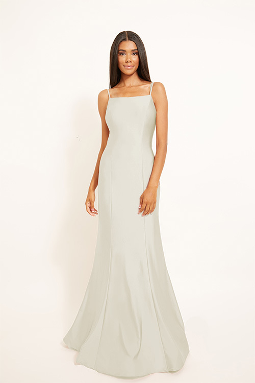 BARI JAY STYLE 2303 Mermaid Square Lux Stretch Bridesmaid Dress