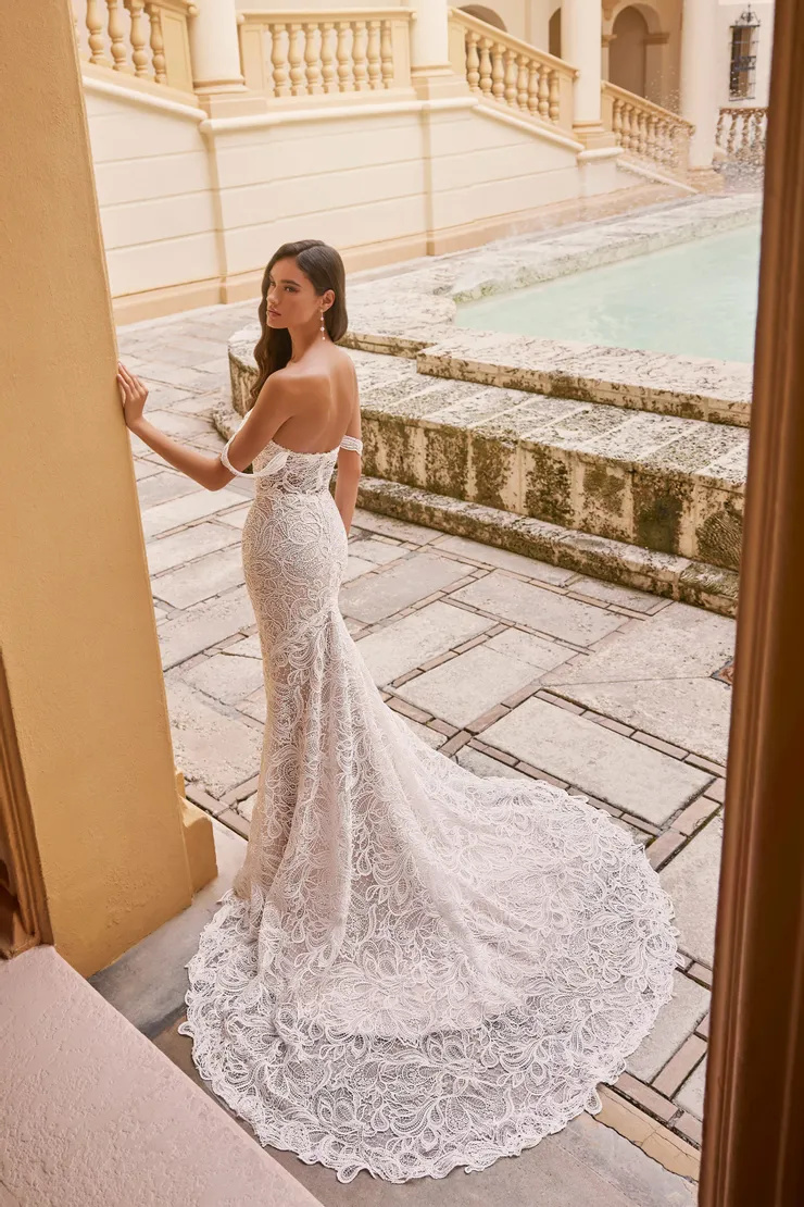 MT3232 Mermaid Sweetheart Tulle Off-the-Shoulder Wedding Dress