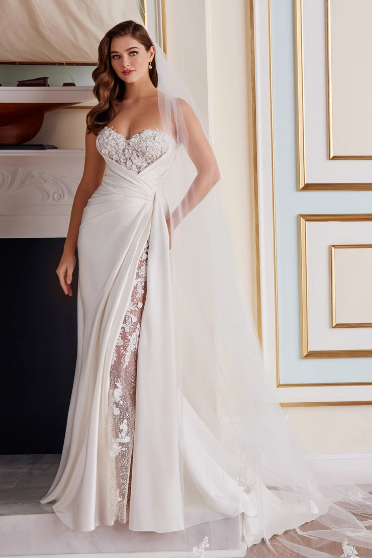 MARTIN THORNBURG MT5107F Fit and Flare Sweetheart Off-the-Shoulder Wedding Dress