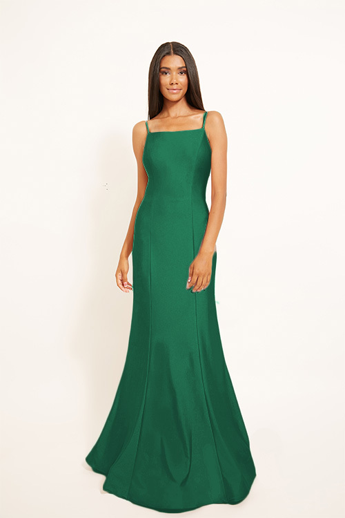 BARI JAY STYLE 2303 Mermaid Square Lux Stretch Bridesmaid Dress