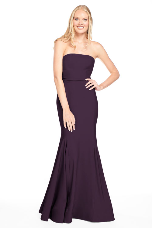 BARI JAY STYLE 2015 Strapless Stretch Crepe Gown