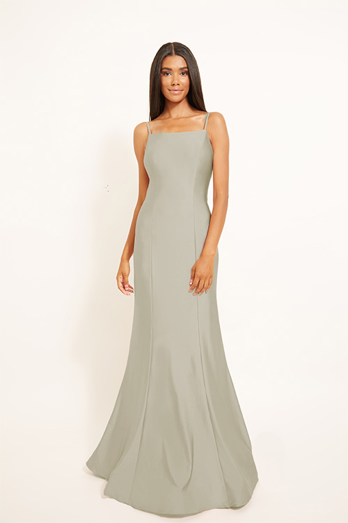BARI JAY STYLE 2303 Mermaid Square Lux Stretch Bridesmaid Dress