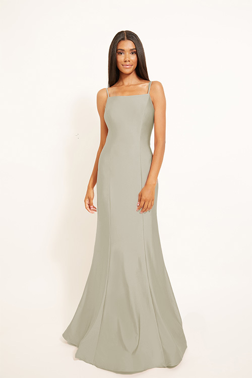 BARI JAY STYLE 2303 Mermaid Square Lux Stretch Bridesmaid Dress