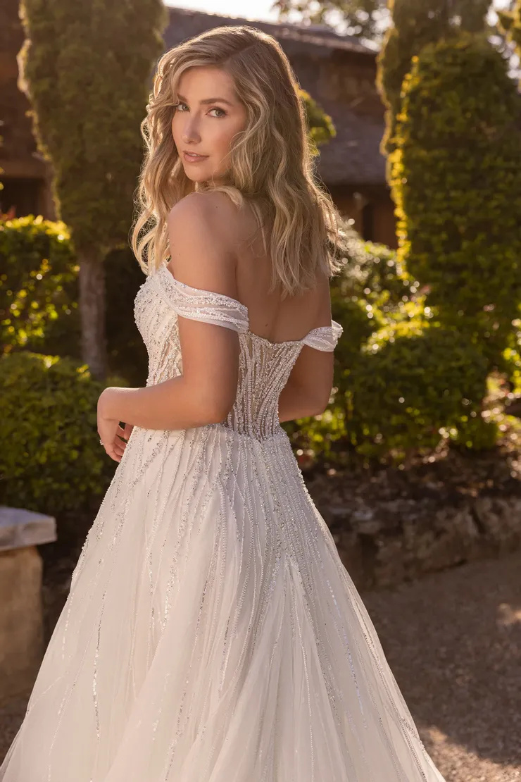 A-Line Sweetheart Beaded Bridal Gown # ST633