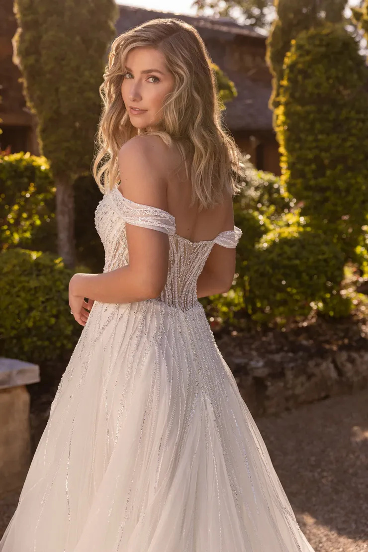 A-Line Sweetheart Beaded Bridal Gown # ST633