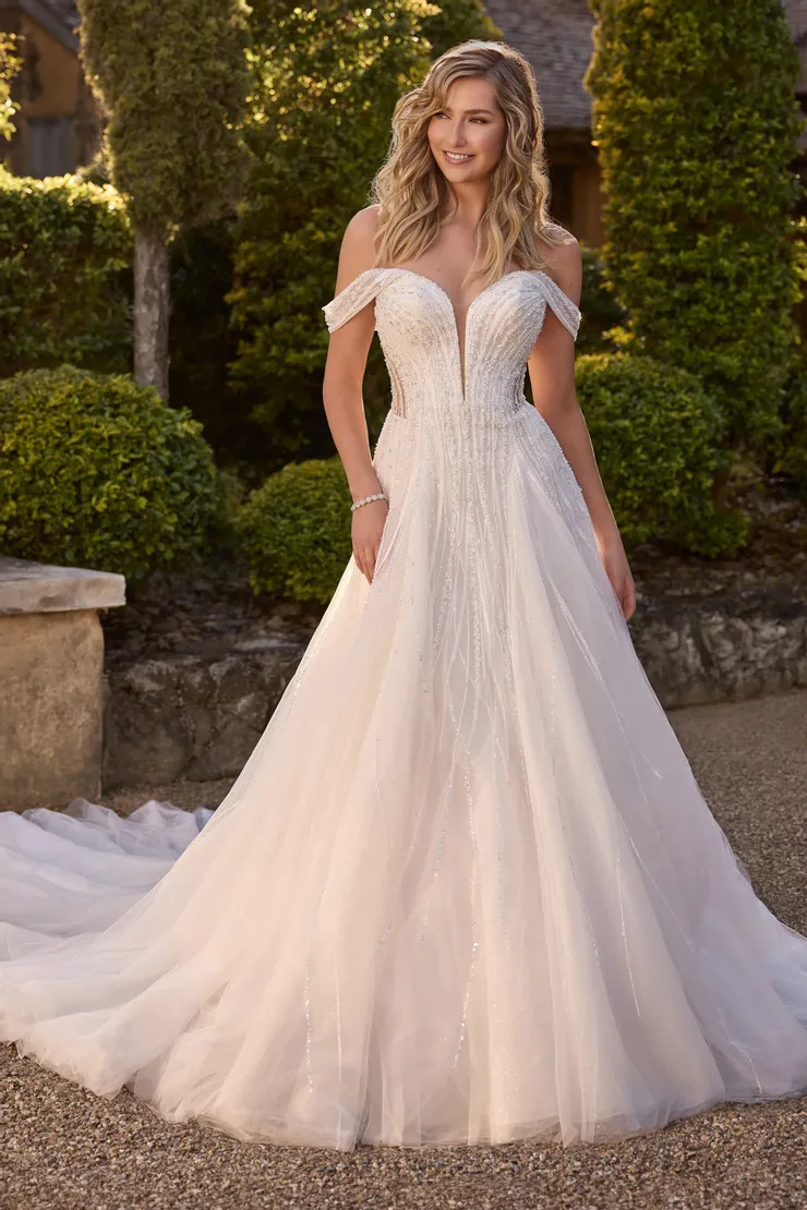 A-Line Sweetheart Beaded Bridal Gown # ST633