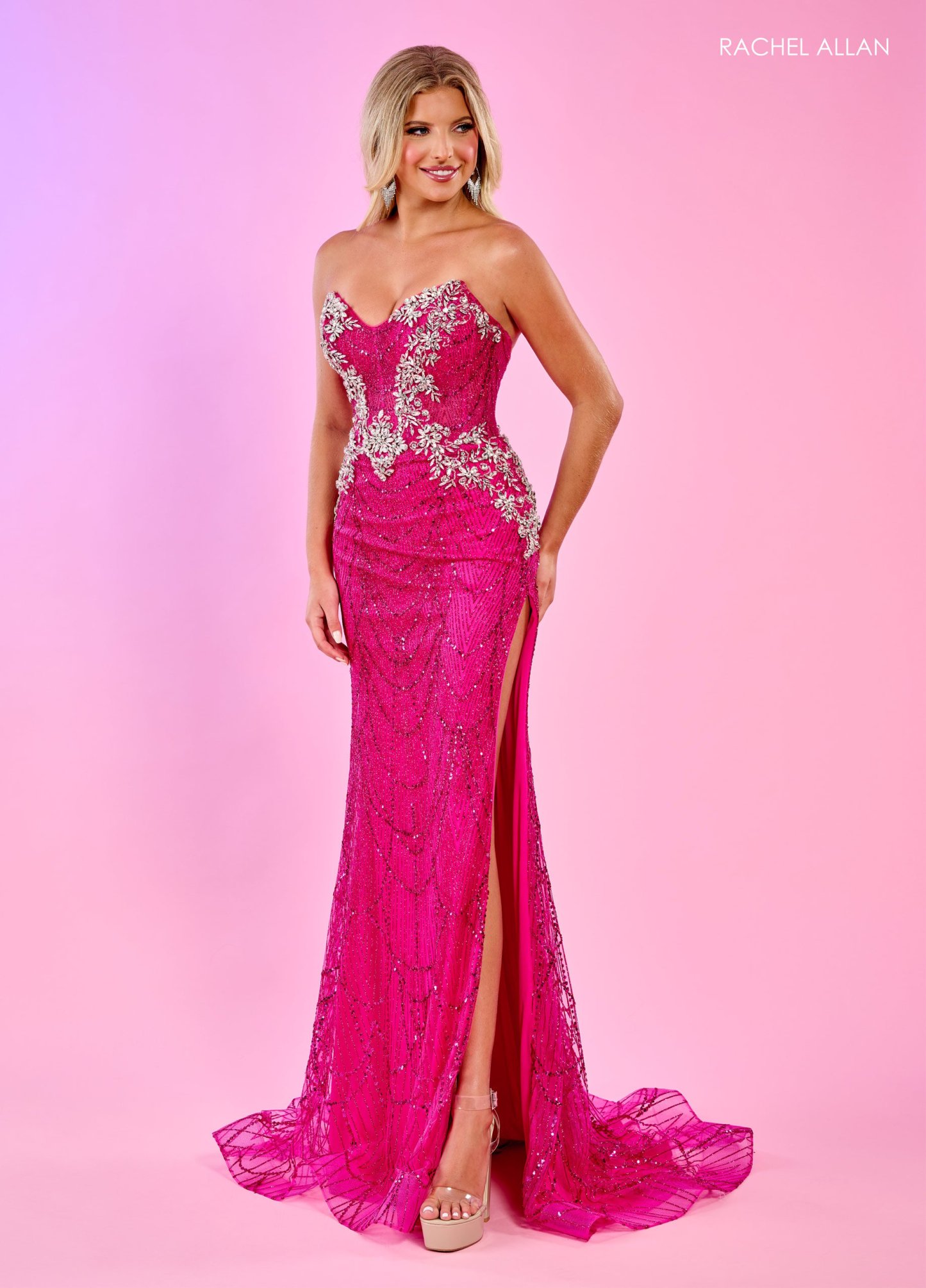 Glamorous Sweetheart Off-Shoulder Glitter Tulle Feathers Prom Dress