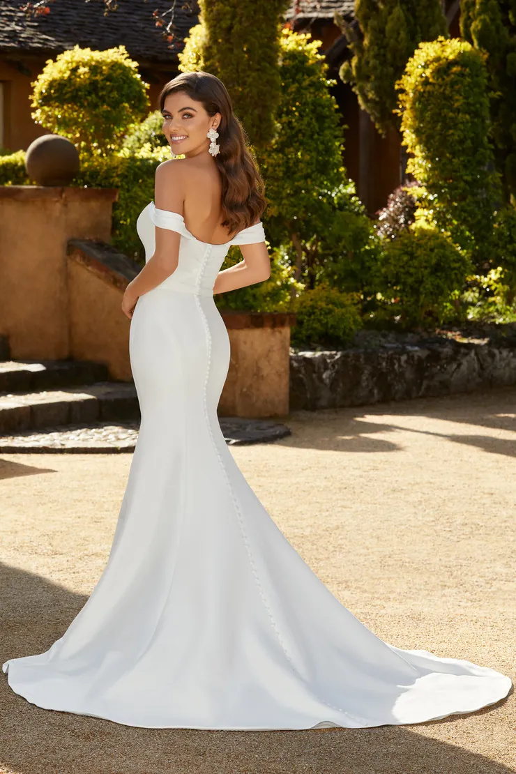 Stunning Sheath Wedding Dress With Ruching #Y12237F