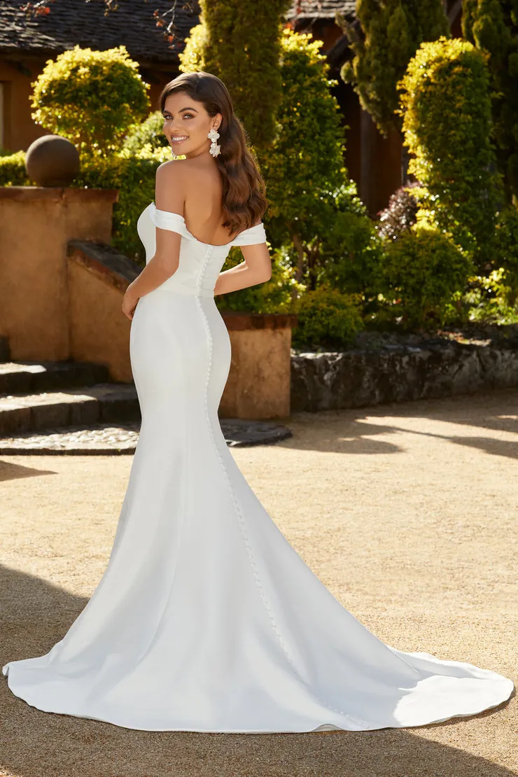 Stunning Sheath Wedding Dress With Ruching #Y12237F