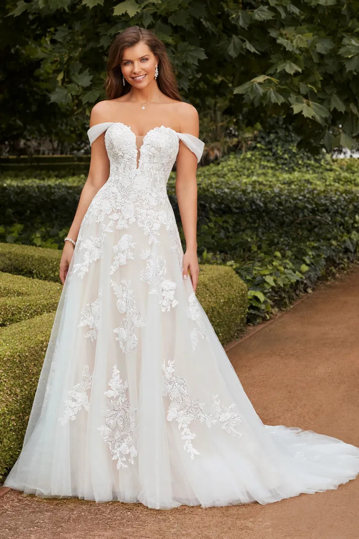Ethereal Off-Shoulder Sweetheart Wedding Dress #Y22265