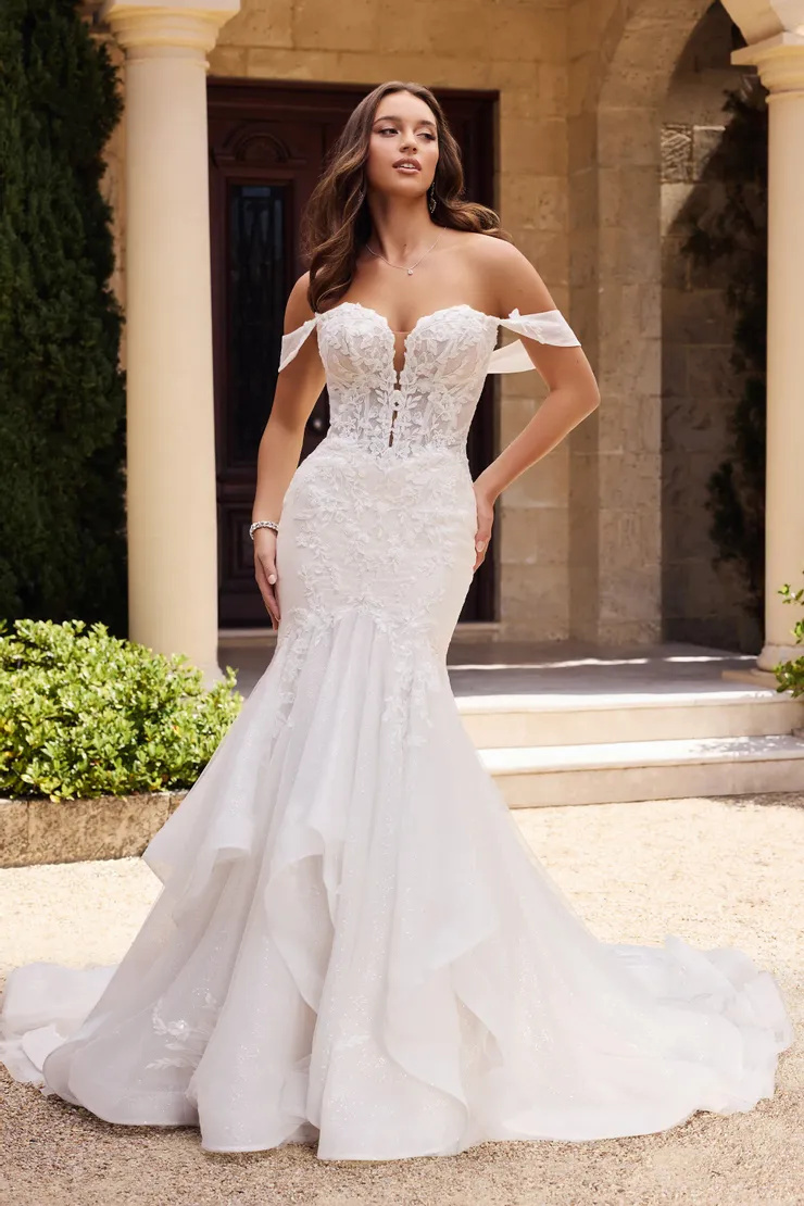 Sexy Sparkly Wedding Dress With Unique Back Feature # Y3124