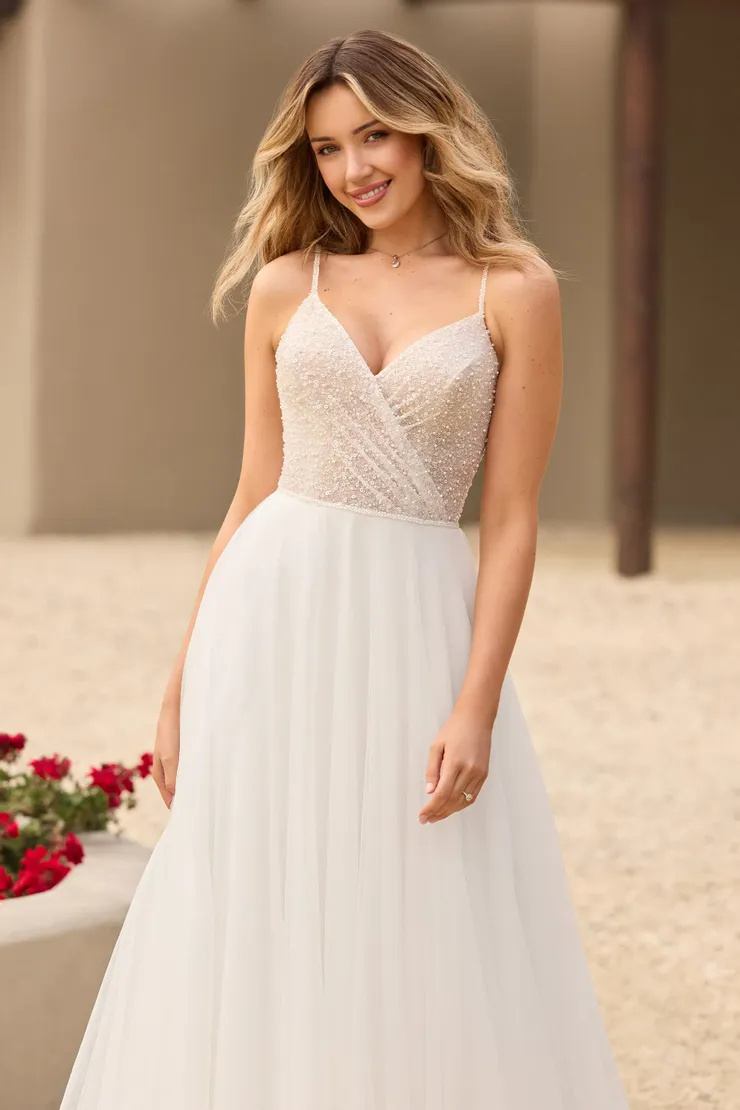 Elegant A-Line Gown With Beading # Y3141