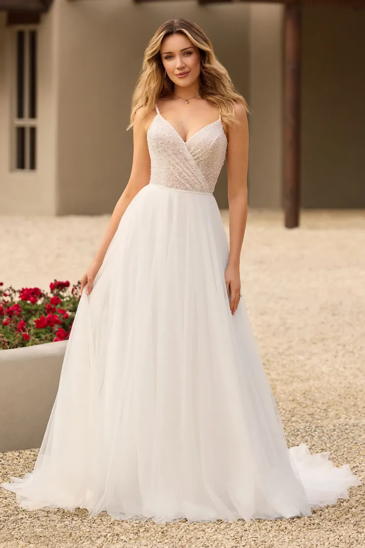 Elegant A-Line Gown With Beading # Y3141