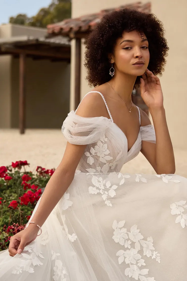 Romantic A-Line Gown With Sweetheart Neckline