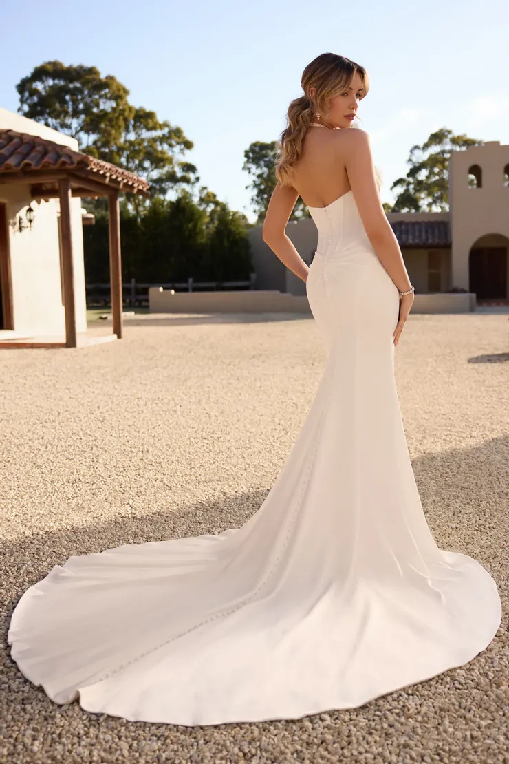 Extravagant Bridal Gown With Beaded Halterneck Straps
