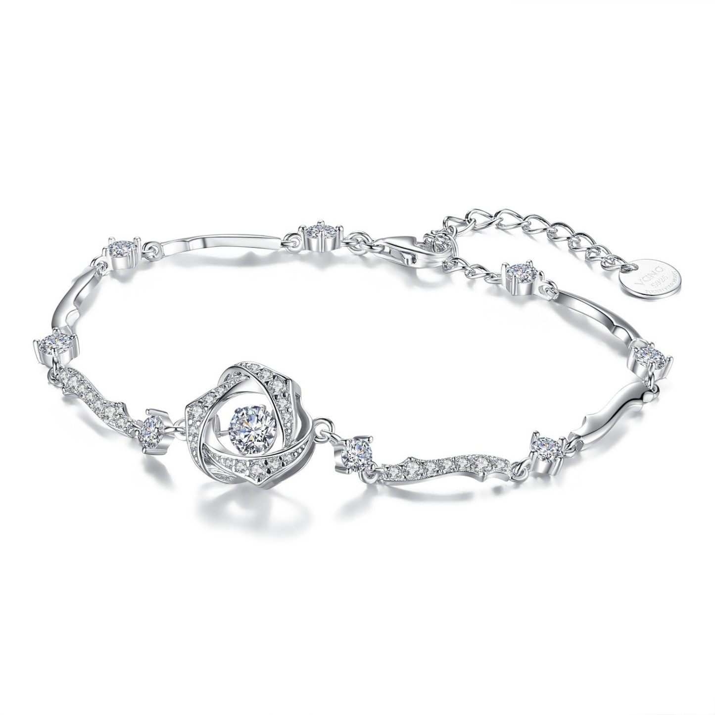 Ferris wheel original S925 sterling silver beating heart necklace women light luxury niche versatile clavicle chain love