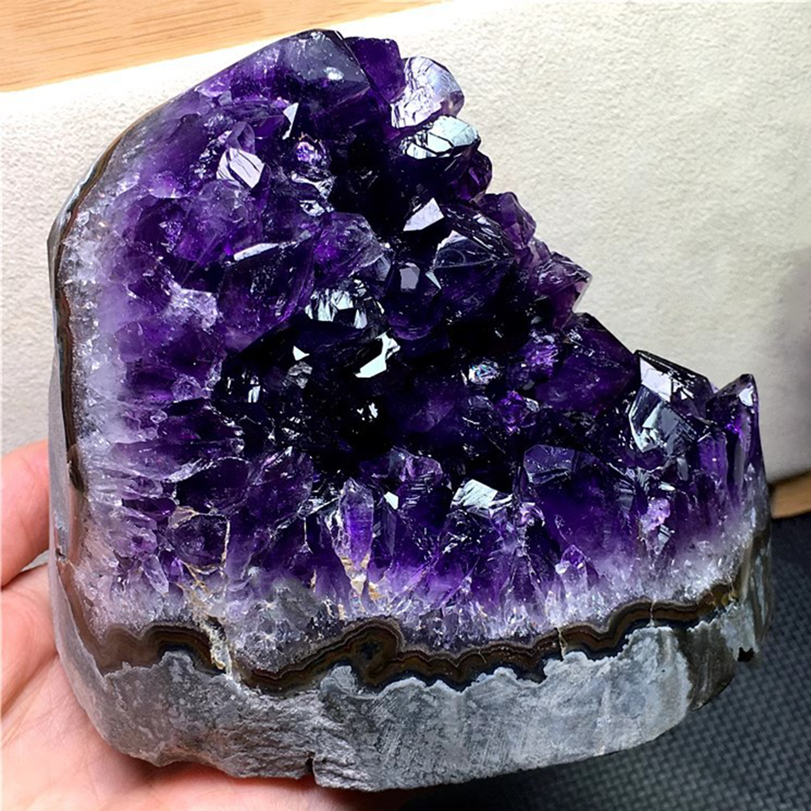 Natural amethyst clusters, positive energy feng shui decorative ornaments, eliminate negative energy to enhance positive energy and luck, optimize the magnetic field for home work and home, Valentine's Day, Thanksgiving, Father's Day, Mother's Day gifts