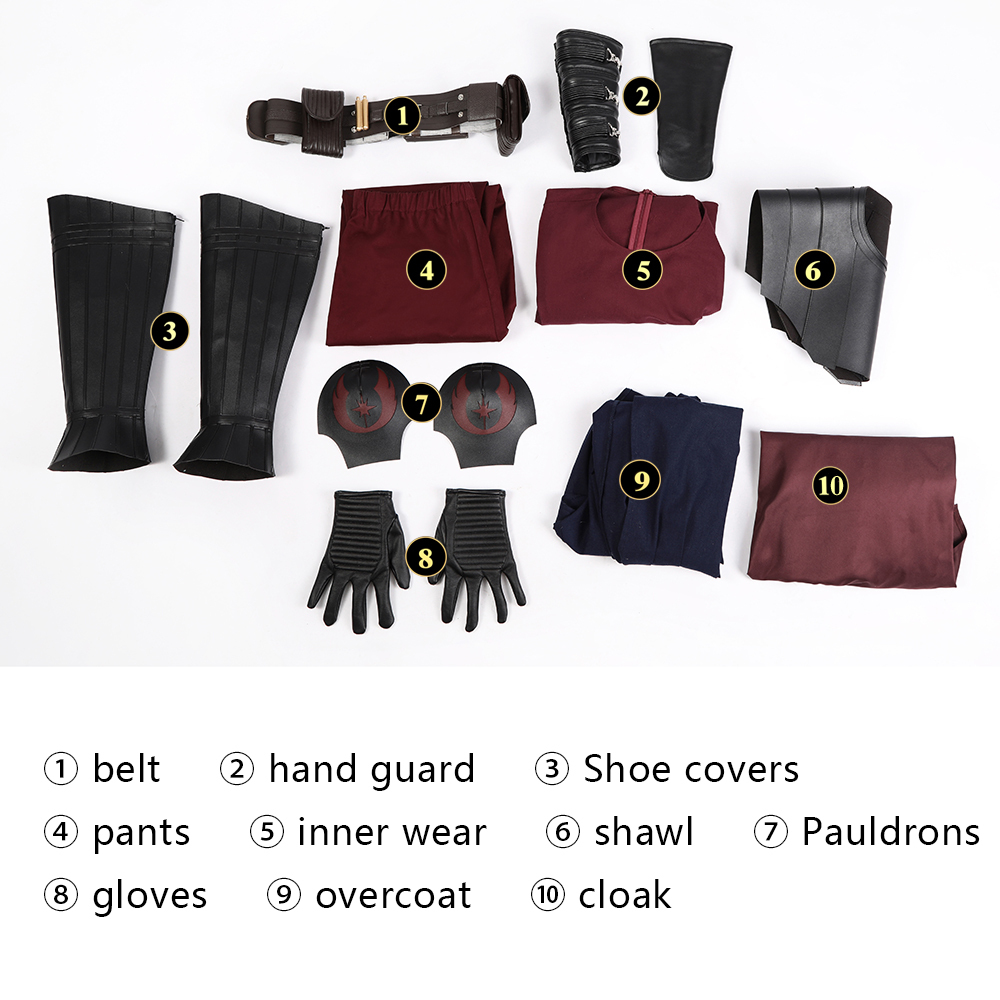 Star Wars The Clone Wars Ahsoka season 1 Anakin Skywalker Cosplay Costume