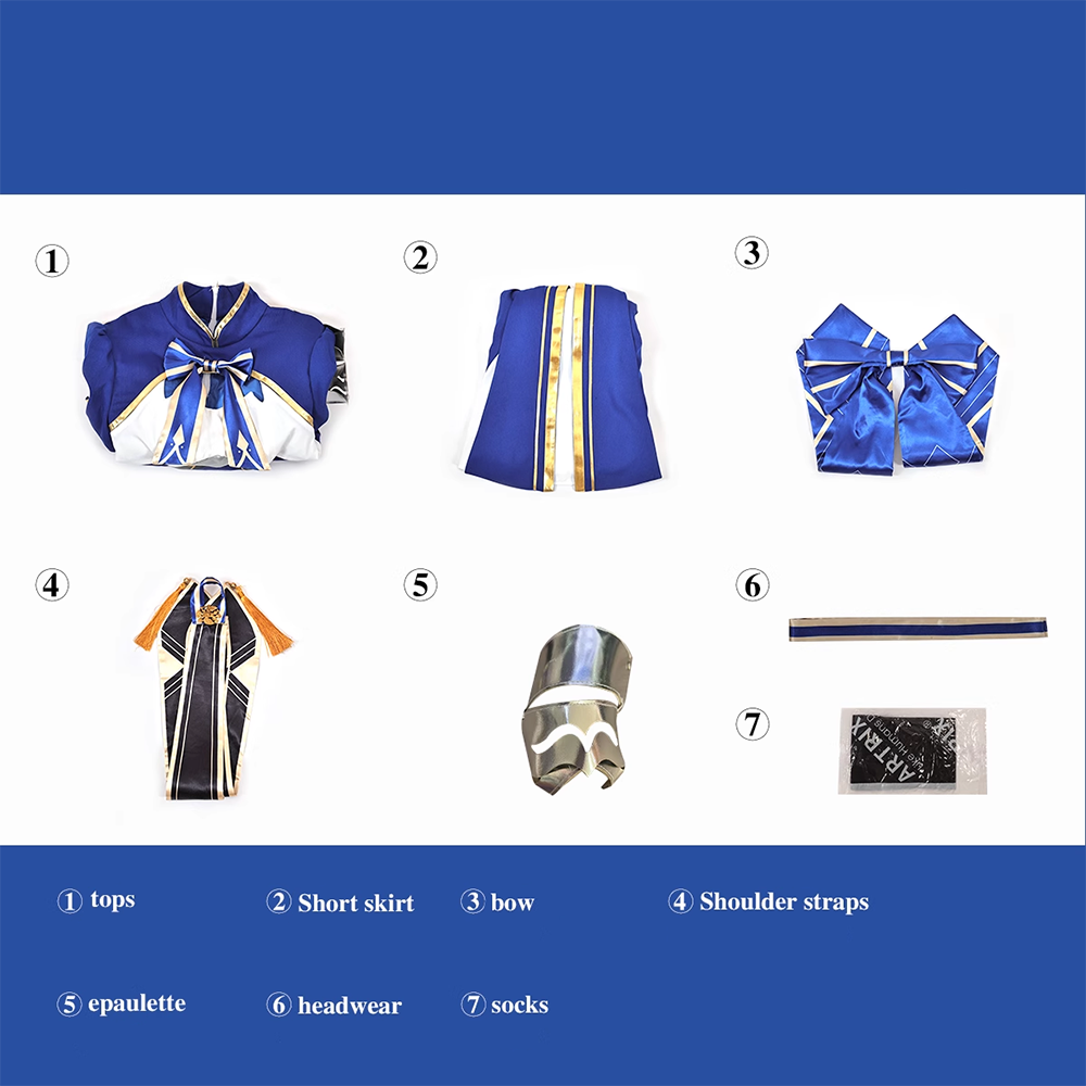 Honkai Star Rail x Fate/Stay Night Saber Artoria Pendragon Cosplay Costume