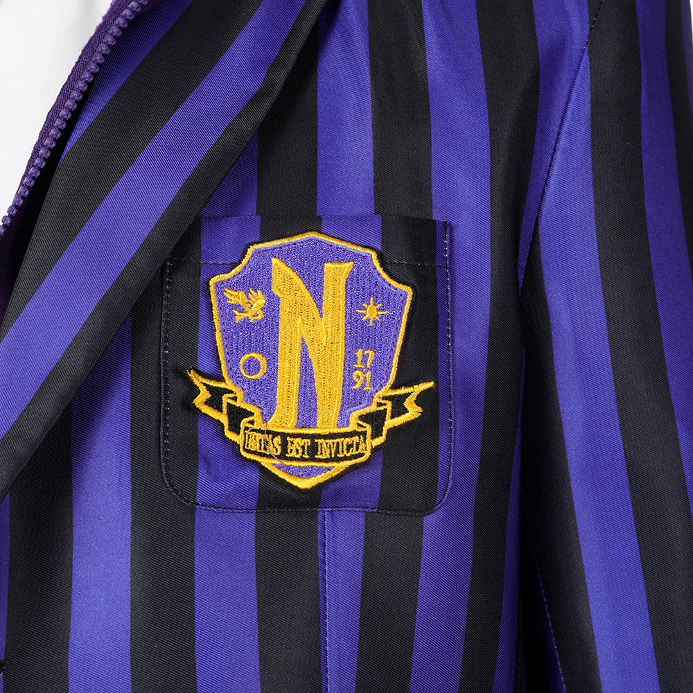 Wednesday The Addams Family  Nevermore Academy uniform Xavier Thorpe Ajax Petropoluss Cosplay Costume-Cosplay Instrumentality Project