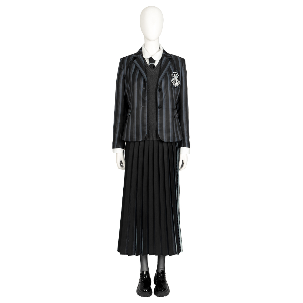  Wednesday The Addams Family Wednesday Addams Nevermore Academy uniform Cosplay Costume