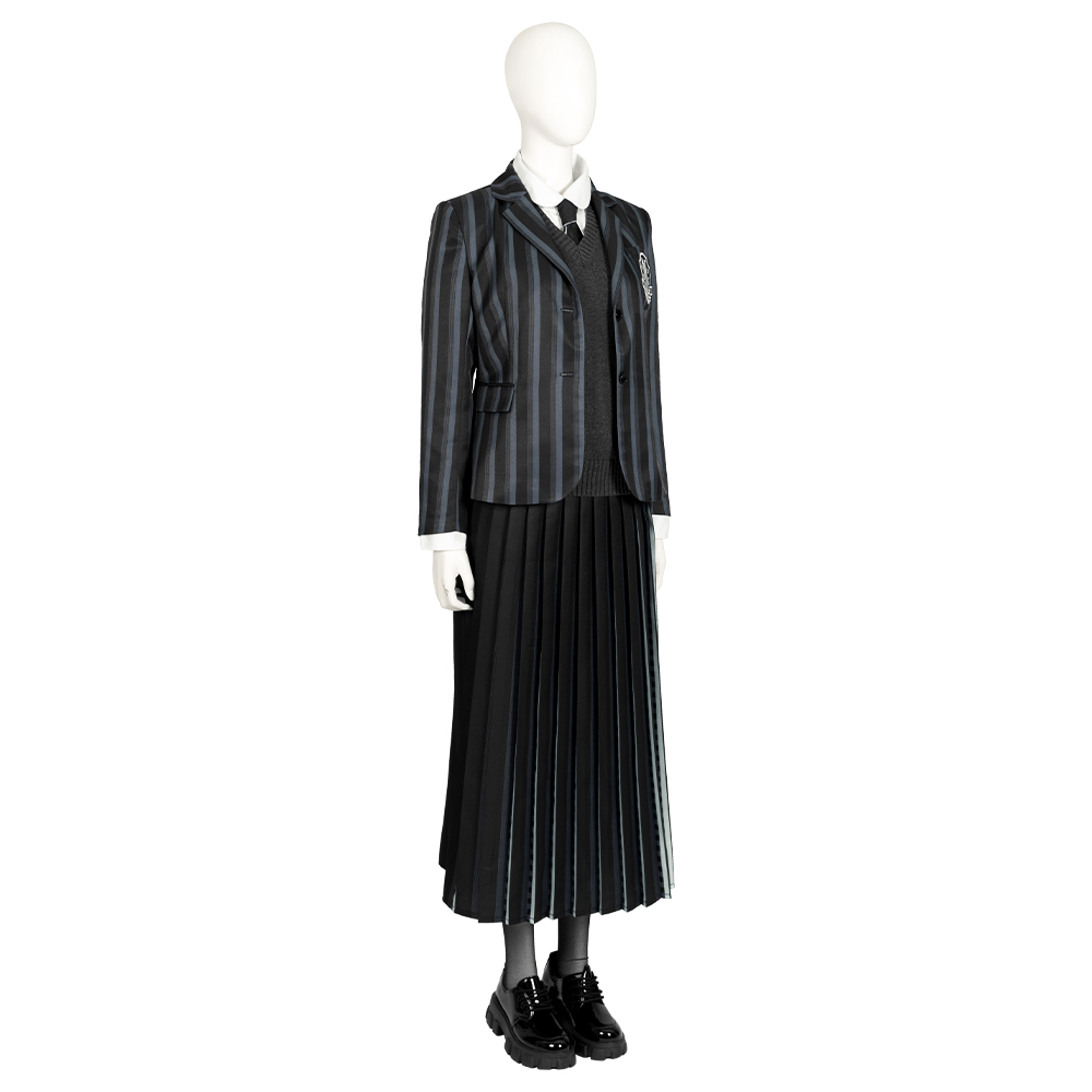  Wednesday The Addams Family Wednesday Addams Nevermore Academy uniform Cosplay Costume