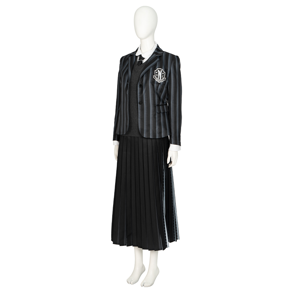  Wednesday The Addams Family Wednesday Addams Nevermore Academy uniform Cosplay Costume