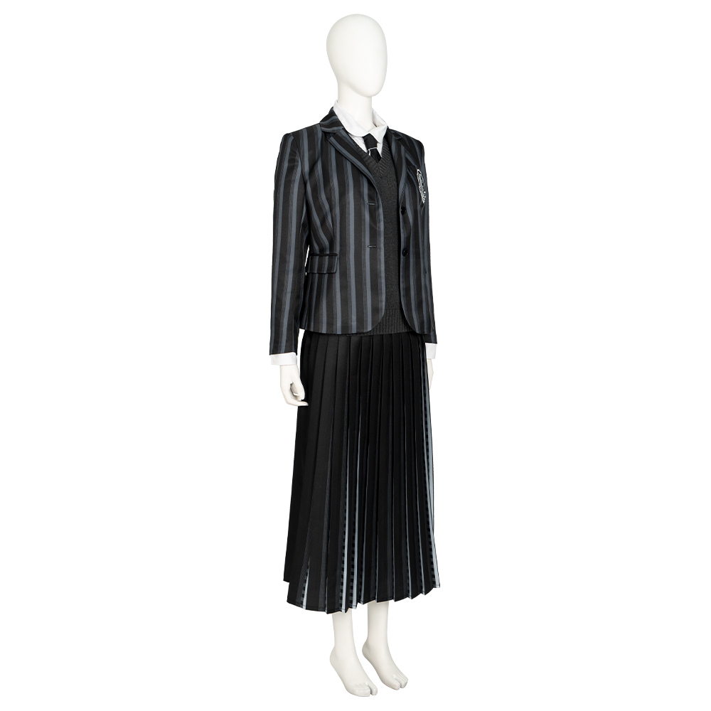  Wednesday The Addams Family Wednesday Addams Nevermore Academy uniform Cosplay Costume
