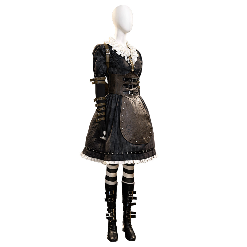 Alice: Madness Returns Alice Liddell Black Dress Cosplay Costume