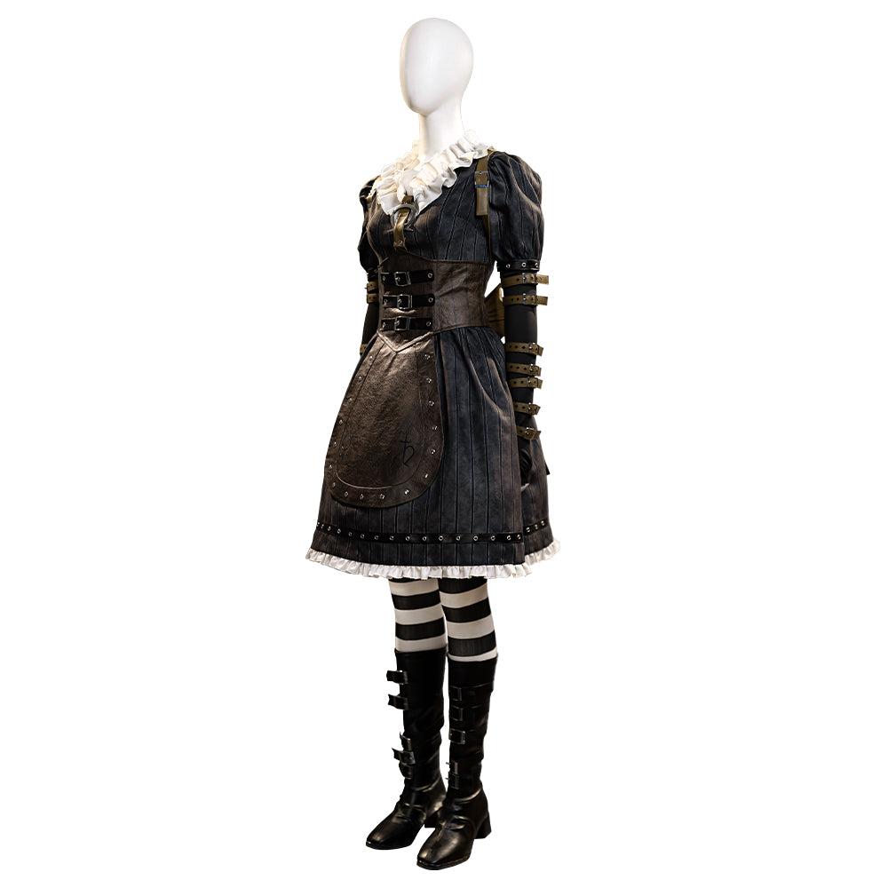 Alice: Madness Returns Alice Liddell Black Dress Cosplay Costume