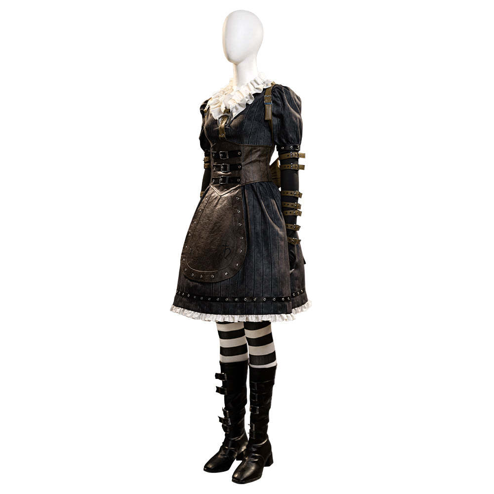 Alice: Madness Returns Alice Liddell Black Dress Cosplay Costume
