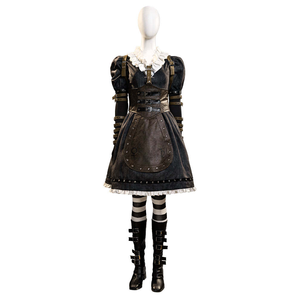 Alice: Madness Returns Alice Liddell Black Dress Cosplay Costume
