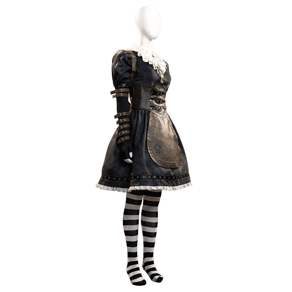 Alice: Madness Returns Alice Liddell Black Dress Cosplay Costume
