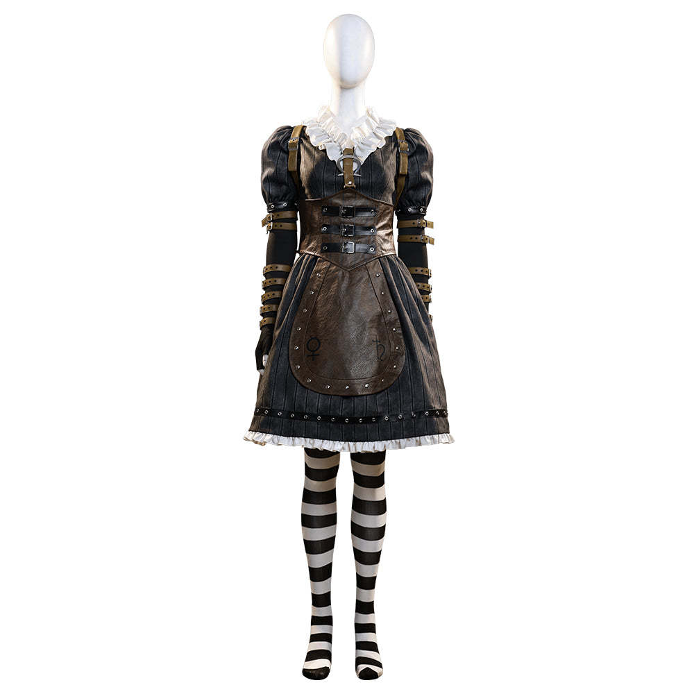 Alice: Madness Returns Alice Liddell Black Dress Cosplay Costume