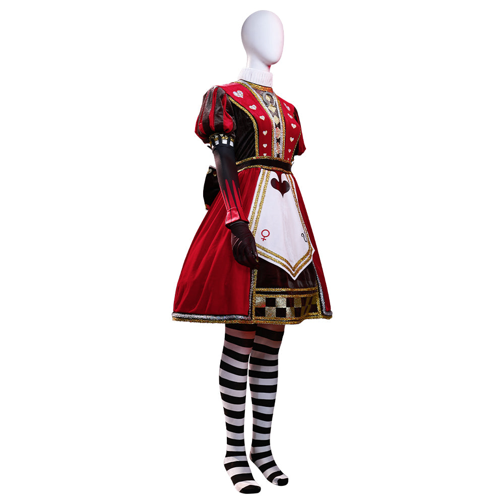 Alice: Madness Returns Alice Liddell Red Dress Cosplay Costume-Cosplay Instrumentality Project