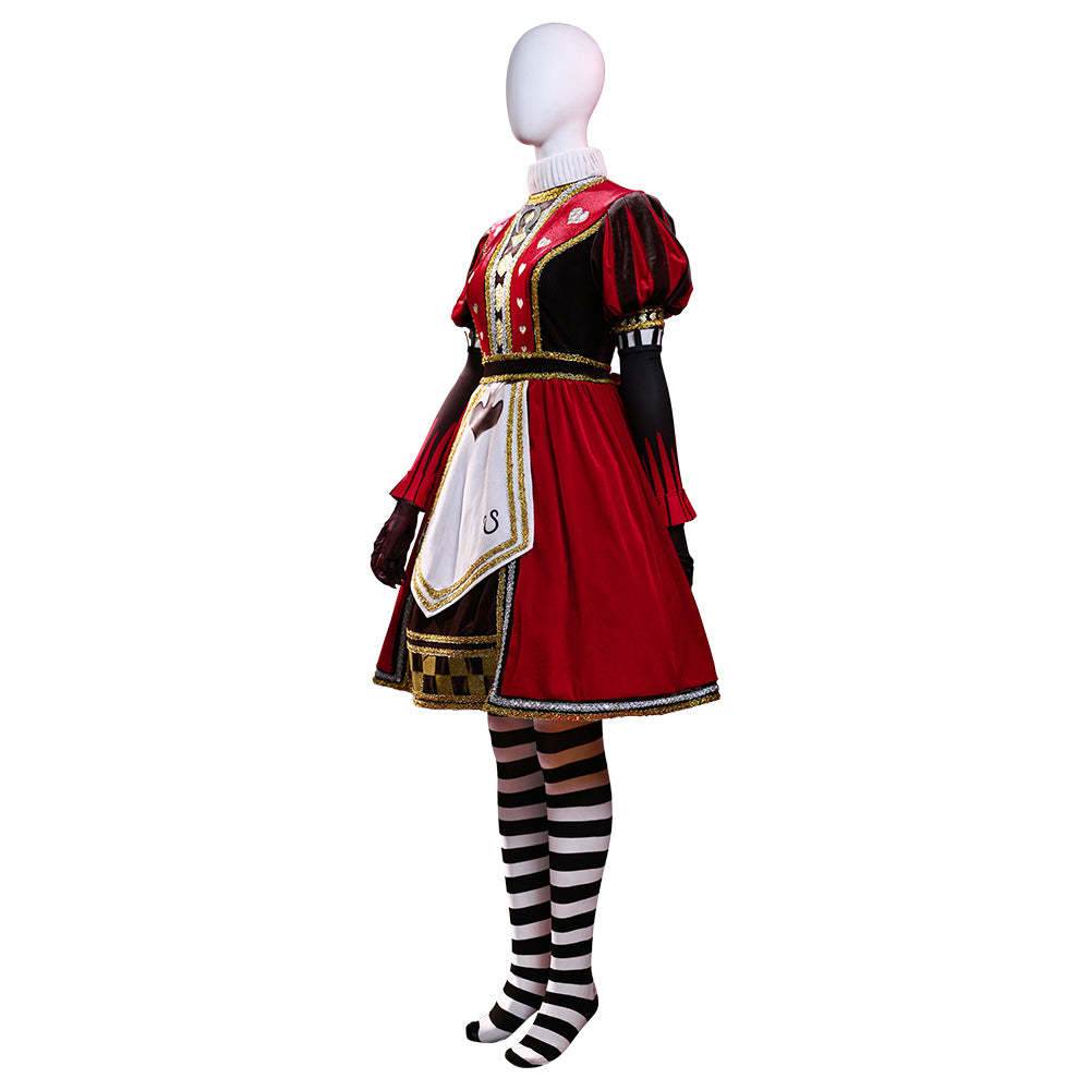 Alice: Madness Returns Alice Liddell Red Dress Cosplay Costume-Cosplay Instrumentality Project