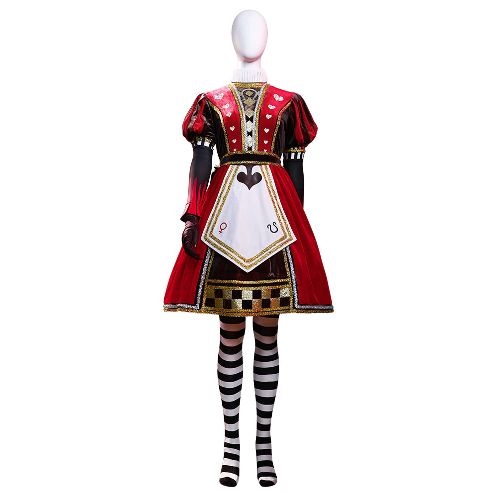Alice: Madness Returns Alice Liddell Red Dress Cosplay Costume-Cosplay Instrumentality Project